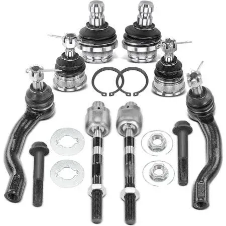 A-premium 8pcs Front Suspension Kit, Upper & Lower Ball Joint Inner Outer Tie Rod ...