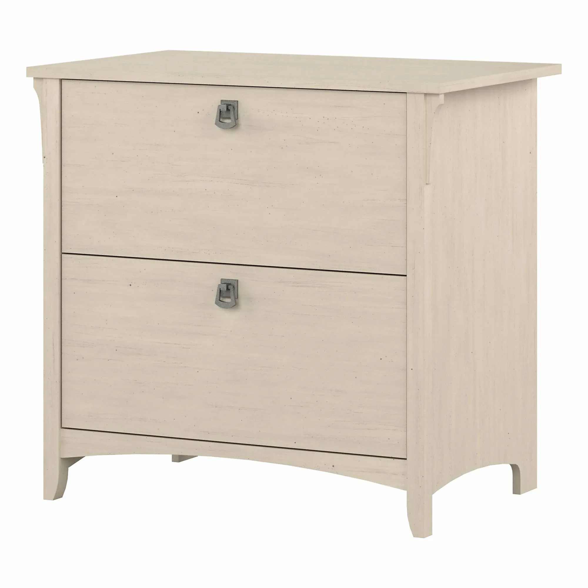 Bush Furniture Salinas 2 Drawer Lateral File Cabinet Antique White