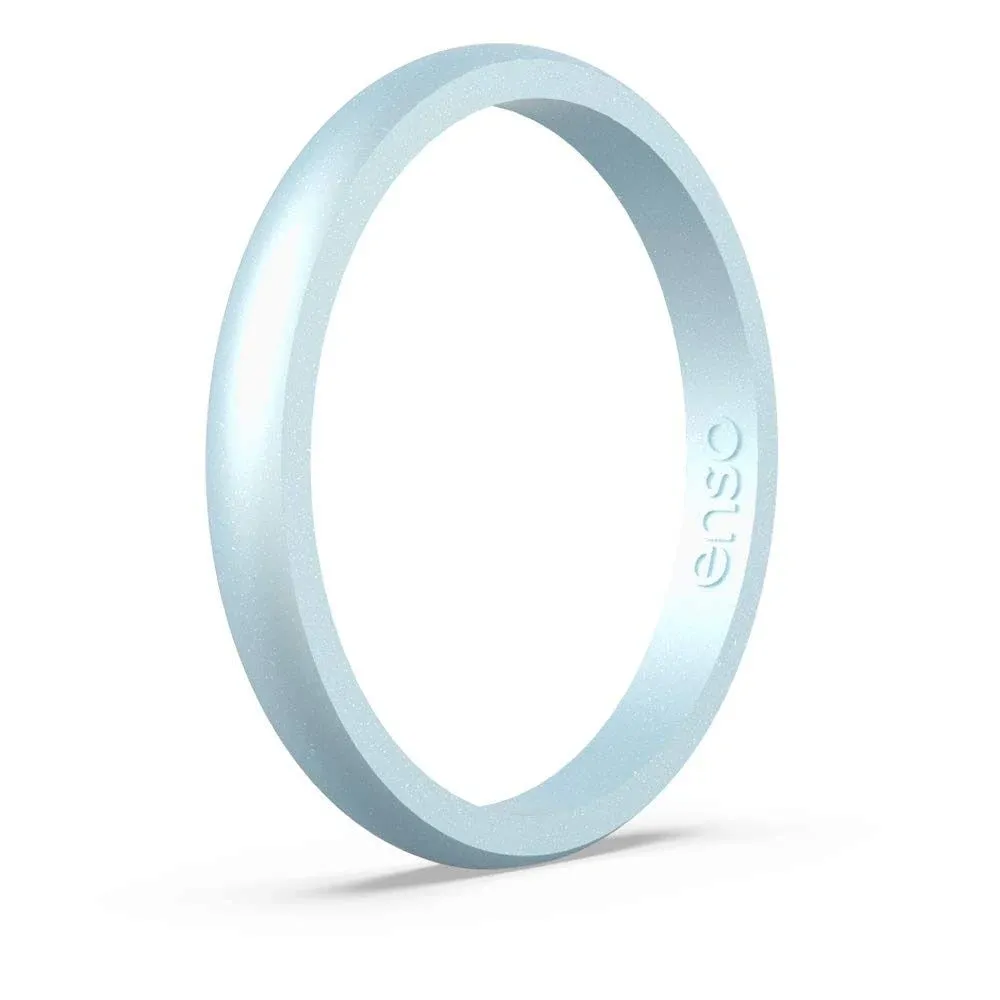 Enso Rings Birthstone Classic Halo Silicone Ring | Diamond | Size 5