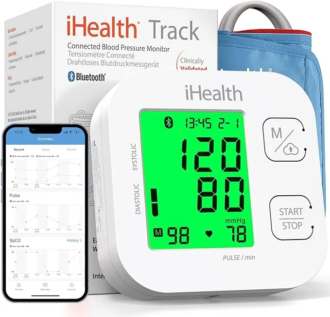 iHealth Track Bluetooth Upper Arm Blood Pressure Monitor