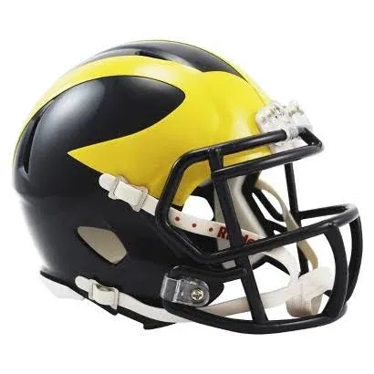 Michigan Wolverines Helmet Riddell Replica Mini Speed Style