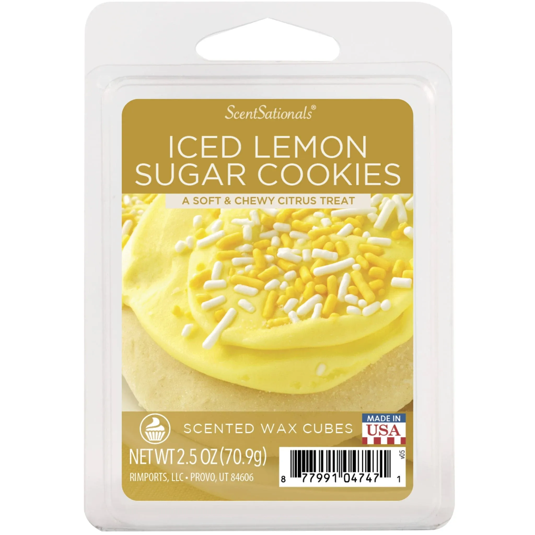 Scentsationals 2.5 oz Iced Lemon Sugar Cookie Scented Wax Melts