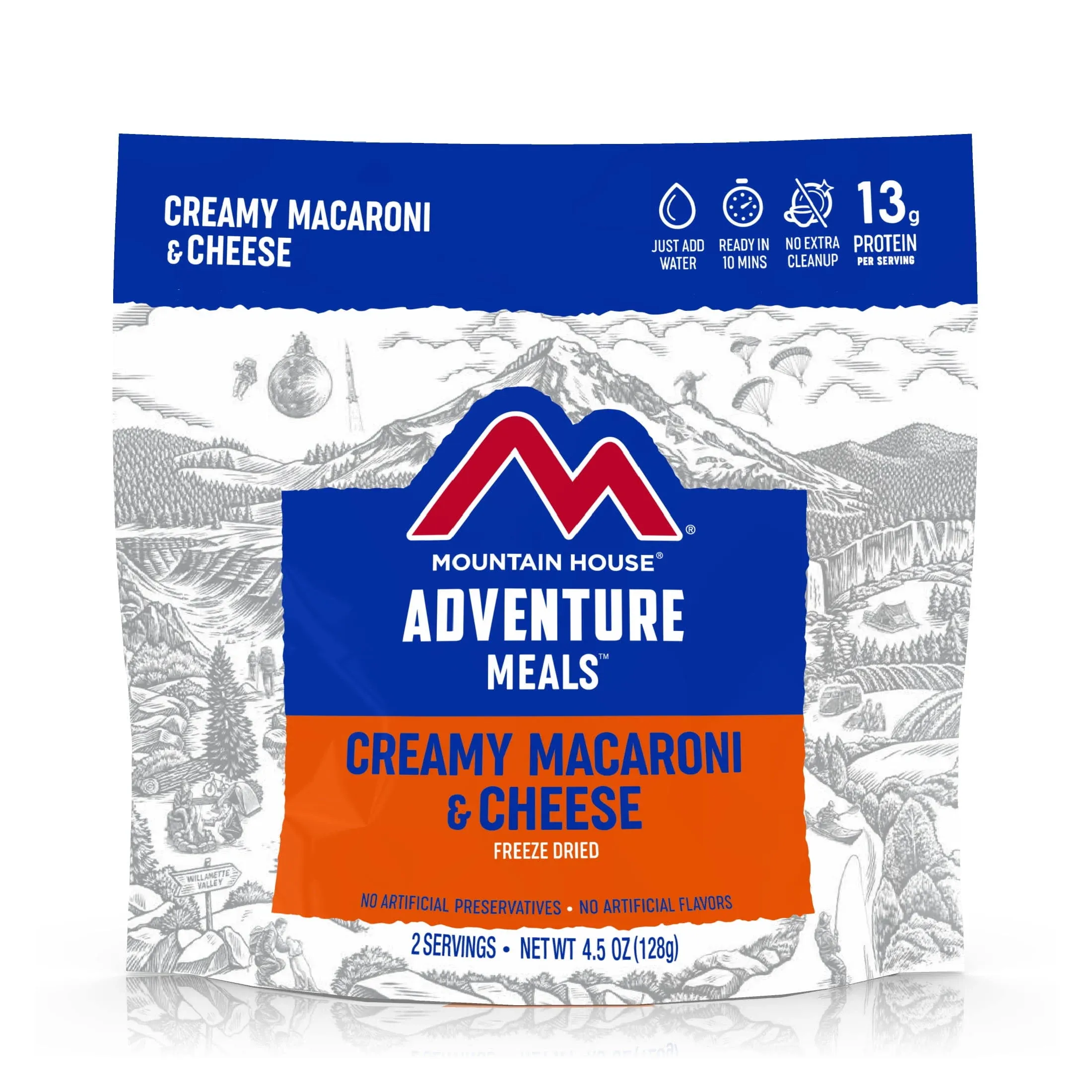 Mountain House Creamy Macaroni & Cheese | Freeze Dried Backpacking & Camping Food | 2 Servings