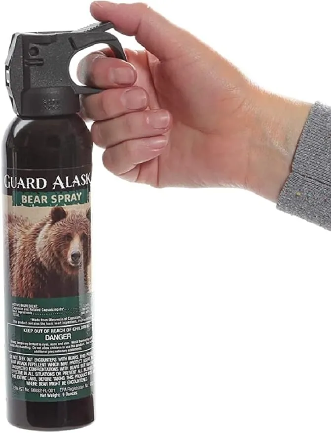 Mace Brand Personal Security Products Guard Alaska Maximum Strength Bear Spray – 20’ Powerful Pepper Spray – Self-Defense for Hiking, Camping, and Other Outdoor Activities, Made in USA