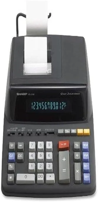 Sharp EL2196BL Two-Color Printing Calculator