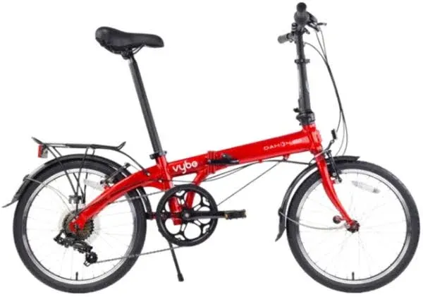 Dahon VYBE D7 Folding Bike, Lightweight Aluminum Frame; 7-Speed Shimano Gears; 20” Foldable Bicycle for Adults