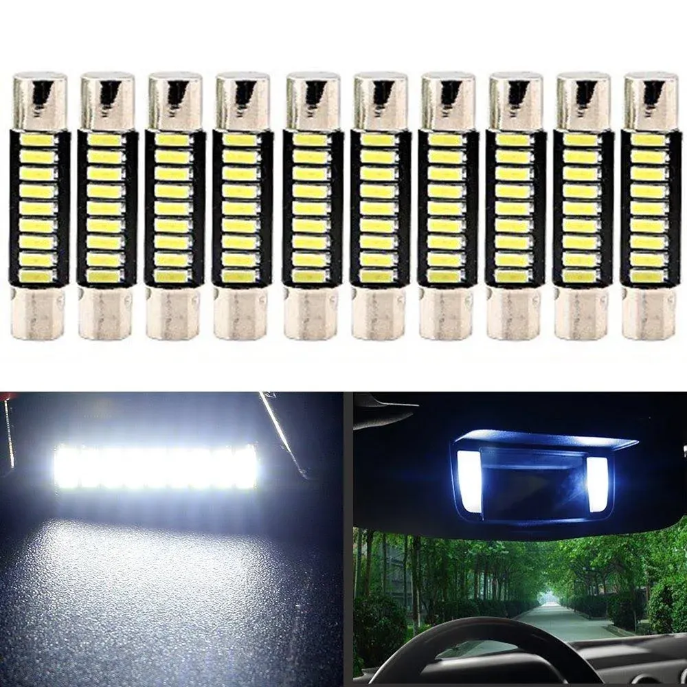 EverBright White 29mm Festoon LED for Car Visor Mirror Lights