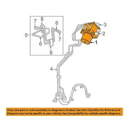 2012-2018 Ram 2500 Anti-Lock Brake System Hydraulic Control Unit 68143491AA