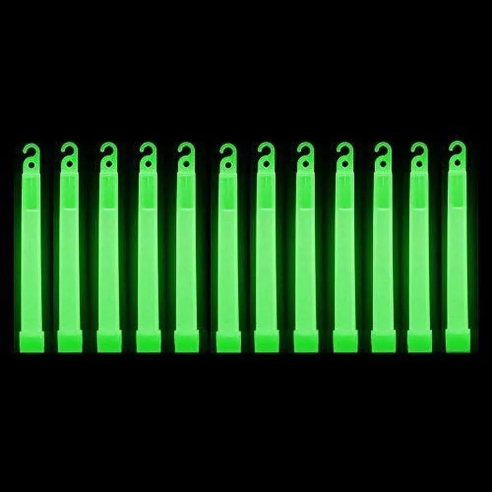 Glow Mind 12 Ultra Bright Emergency Glow Sticks Individually Wrapped Long Lasting Industrial Grade Glowsticks for Survival Gear