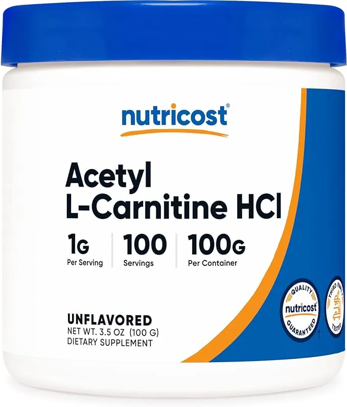 Nutricost L-Carnitine Tartrate Powder (100 Grams) - 1 Gram per Serving; 100 Servings