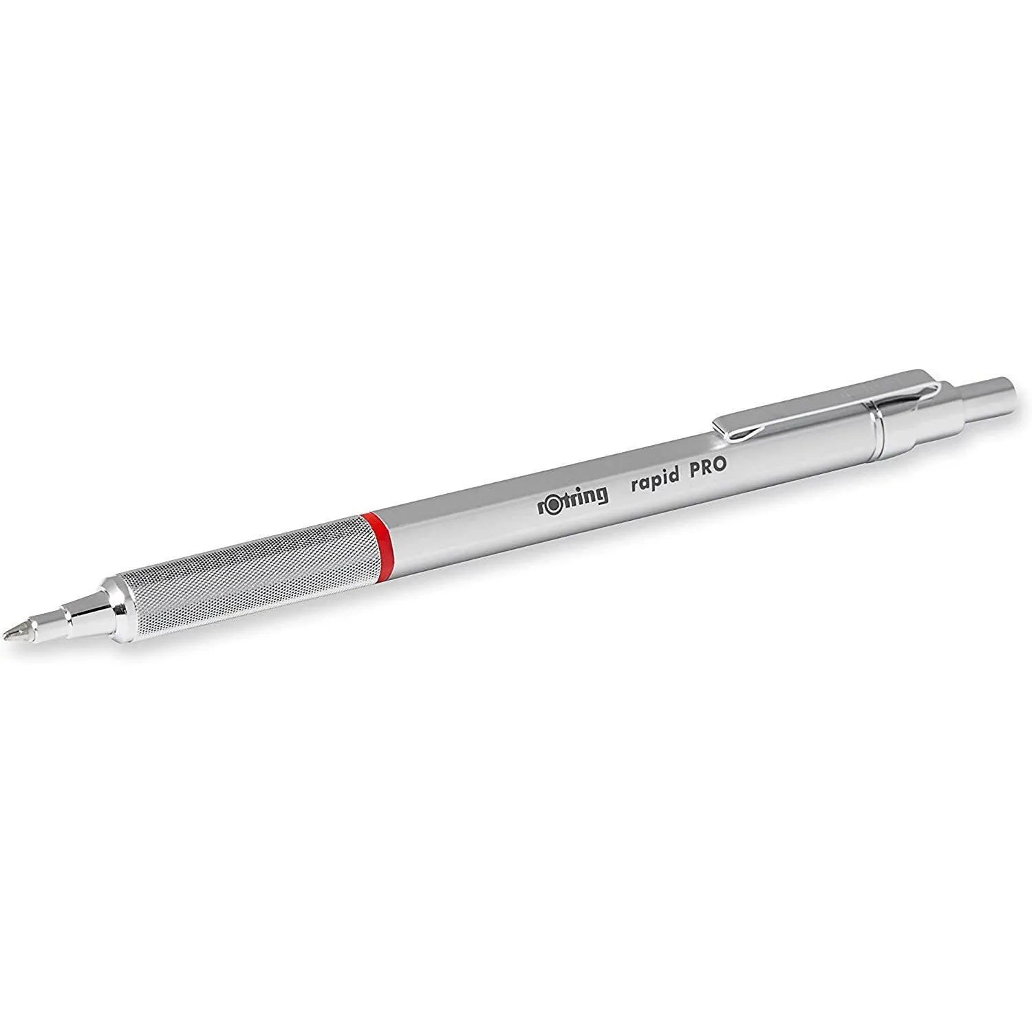 ROtring Rapid Pro Mechanical Pencil HB 0.5 MM Lead Propelling Pencil Reduced Lead Breakage Silver Chrome Full-Metal BarrelROtring Rapid Pro Mechanical Pencil HB 0.5 MM Lead Propelling Pencil Reduced Lead Breakage Silver Chrome Full-Metal Barrel