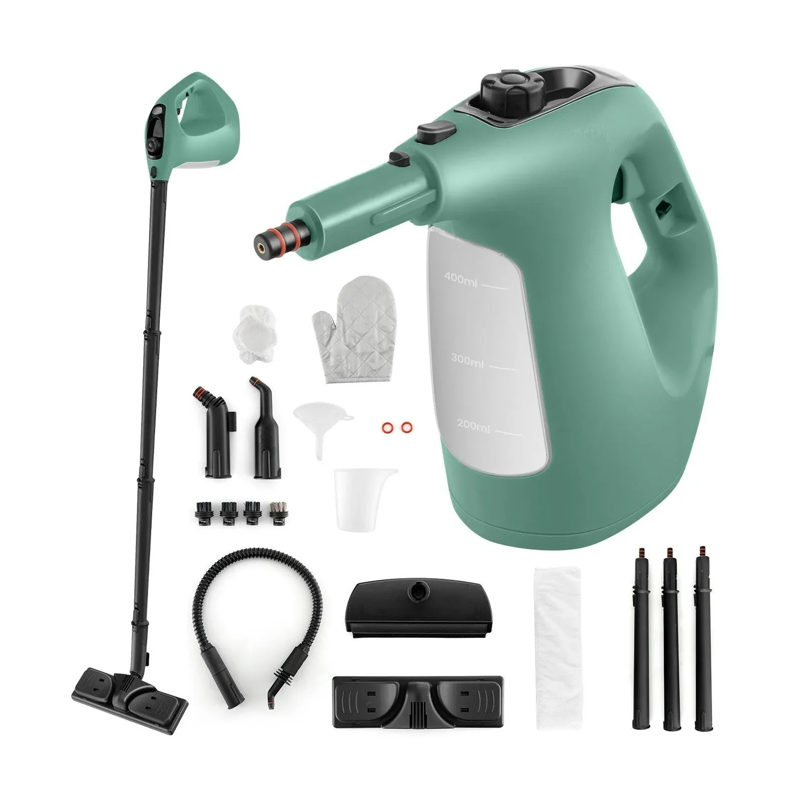 Costway 1400W Multipurpose Pressurized Steam Cleaner with 17 Pieces