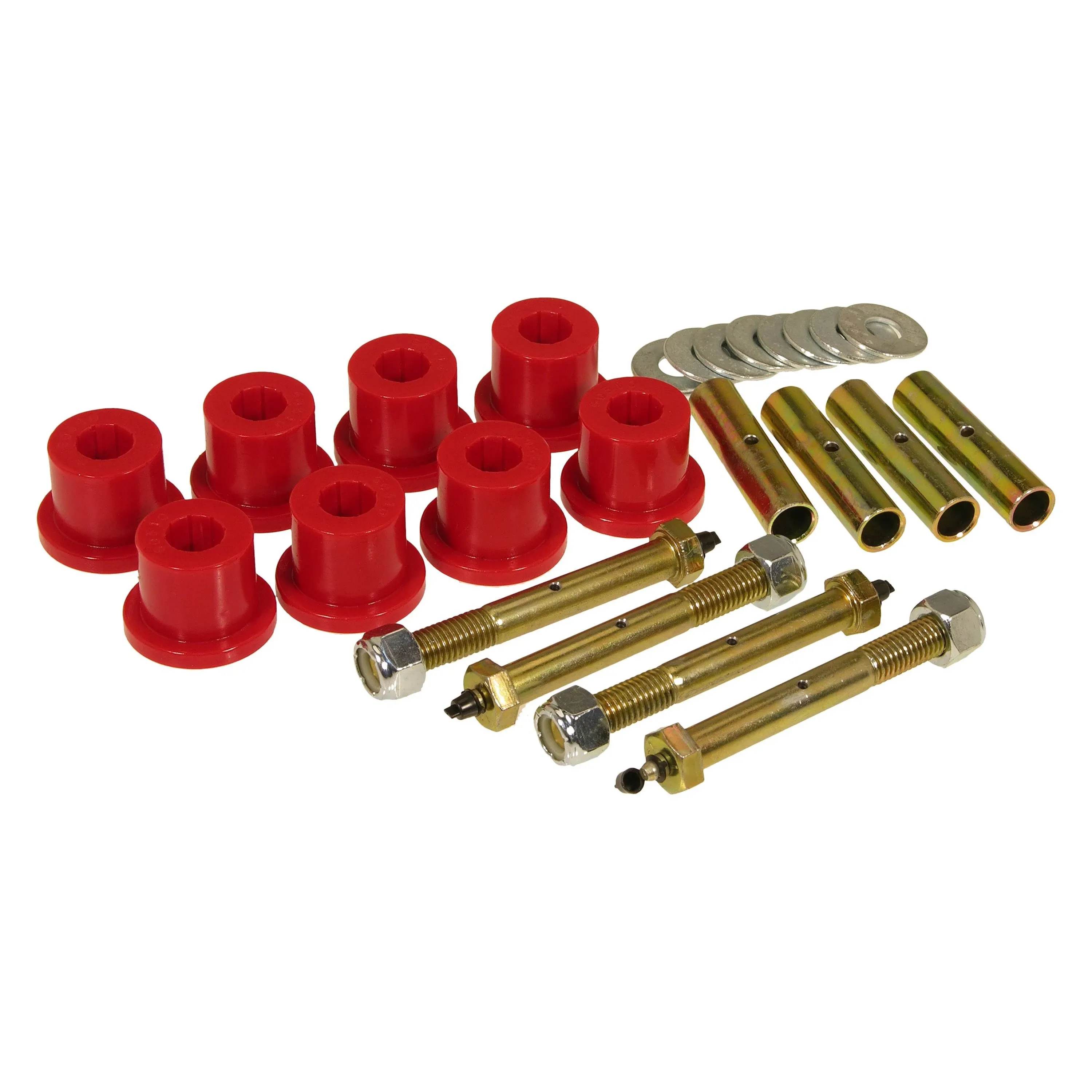 Prothane 87-96 Jeep YJ Front & Rear Main Spring Eye Bushings - Red