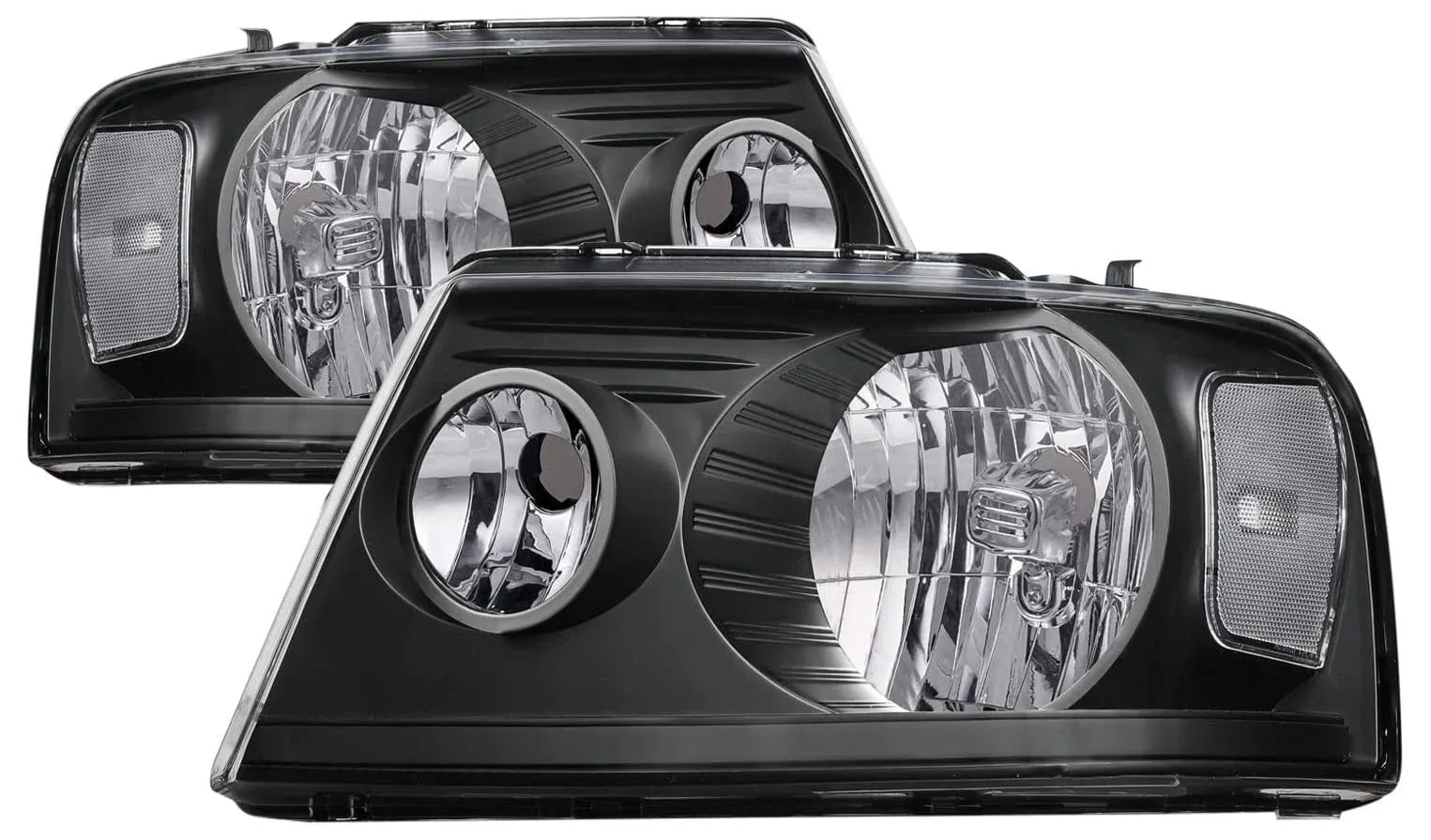 Factory Style Headlights (Black)04-08 Ford F150, 06-08 Lincoln Mark LT