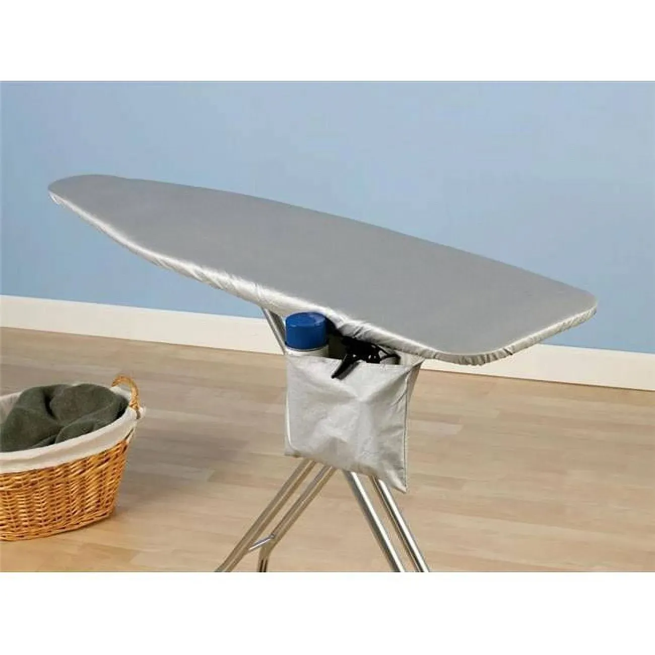 Household Essentials Standard Ironing Board Cover and Pad, Silver