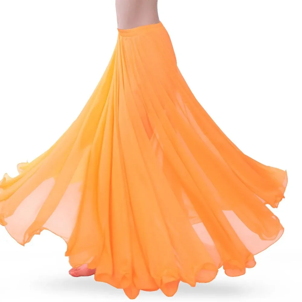 ROYAL SMEELA Chiffon Belly Dance Skirt for Women Belly Dancing Costume Outfit...