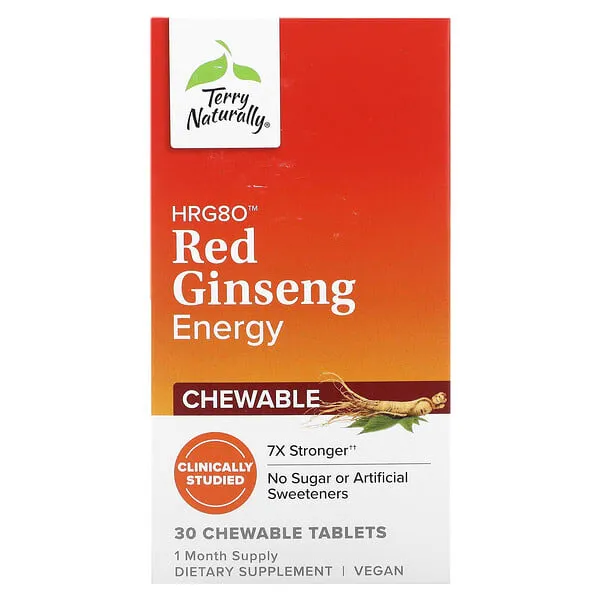 Terry Naturally HRG80 Red Ginseng Energy