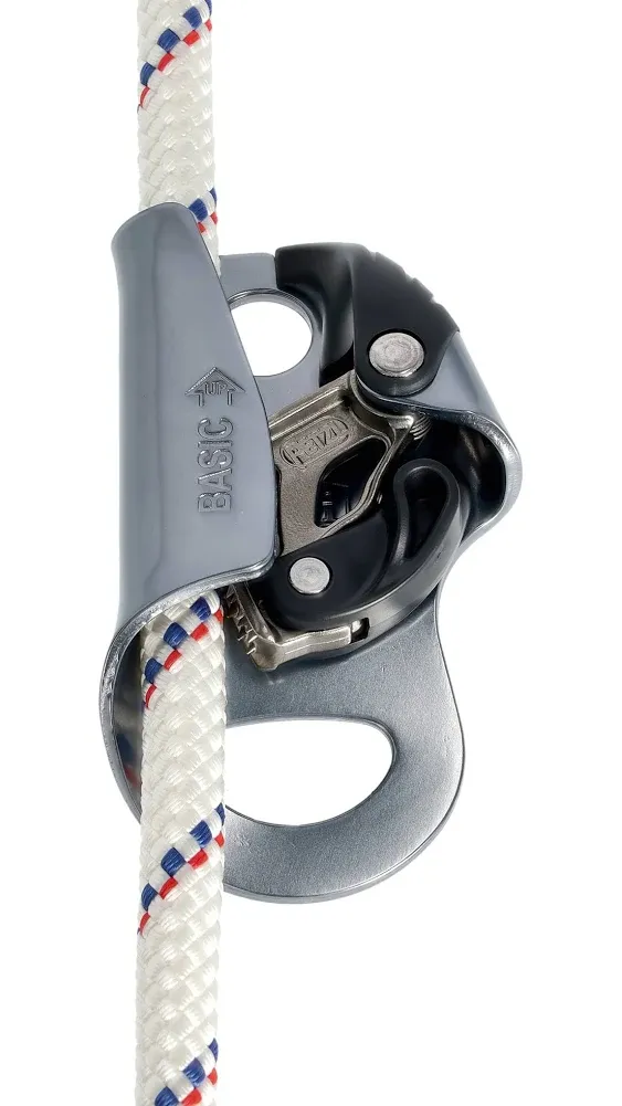 Petzl Basic Compact Versatile Rope Clamp Ascender, Gray