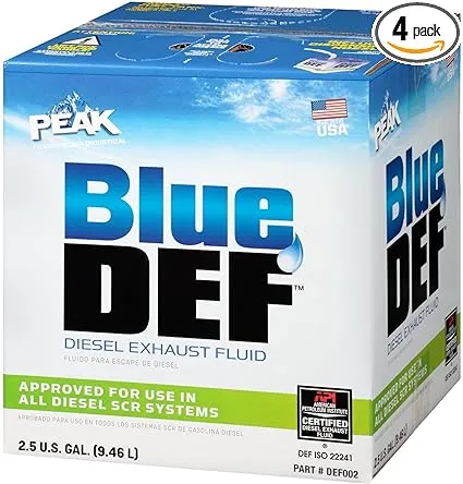 Blue Def DEF002-4PK Diesel Exhaust Fluid, 2.5 Gallon, 4 Pack