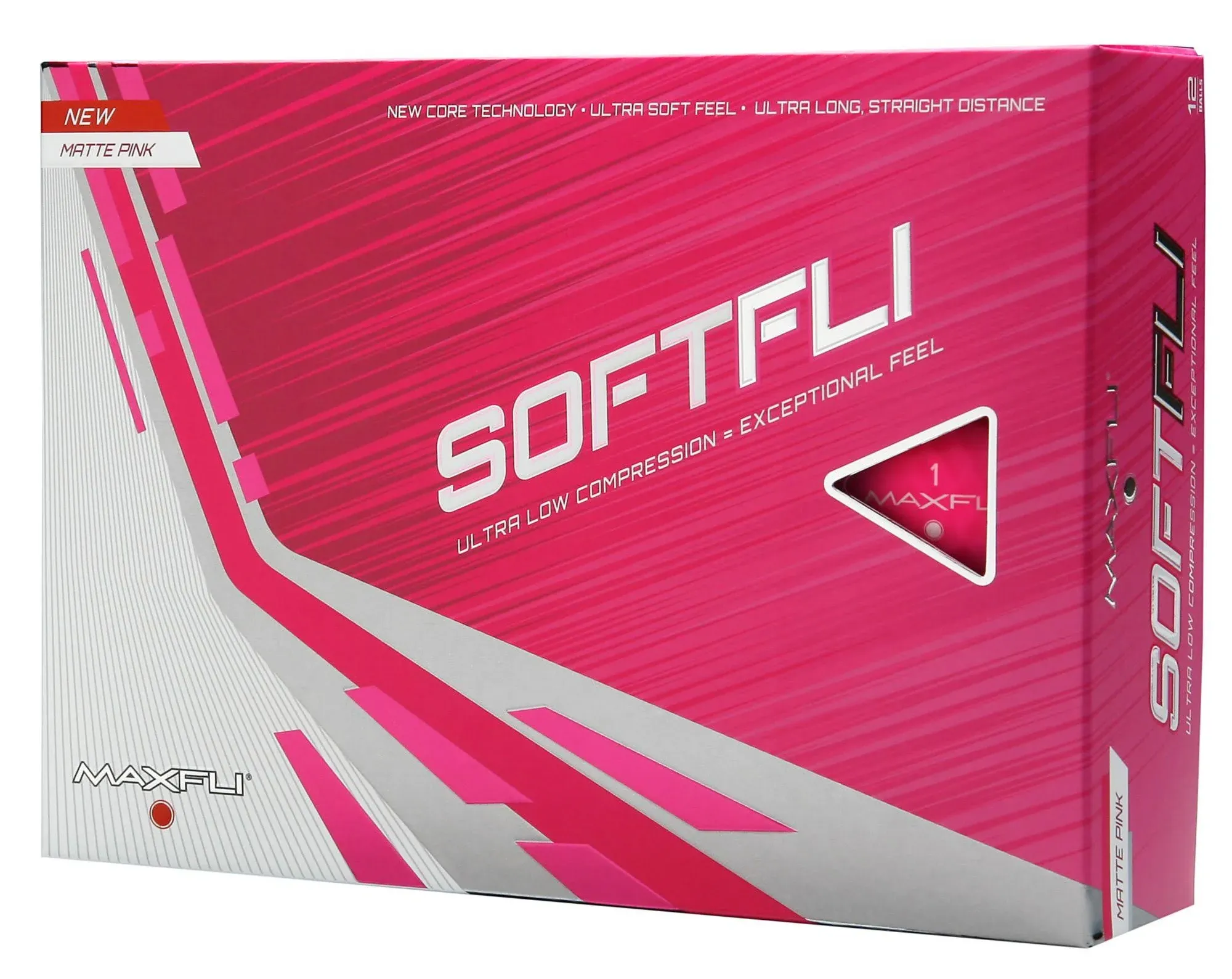 Maxfli 2021 Softfli Matte Pink Golf Balls - Each