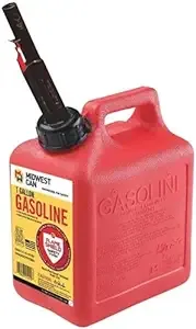 Midwest Can 1210 1 Gallon Gas Auto Shutoff Gasoline Water Fuel Can Jug