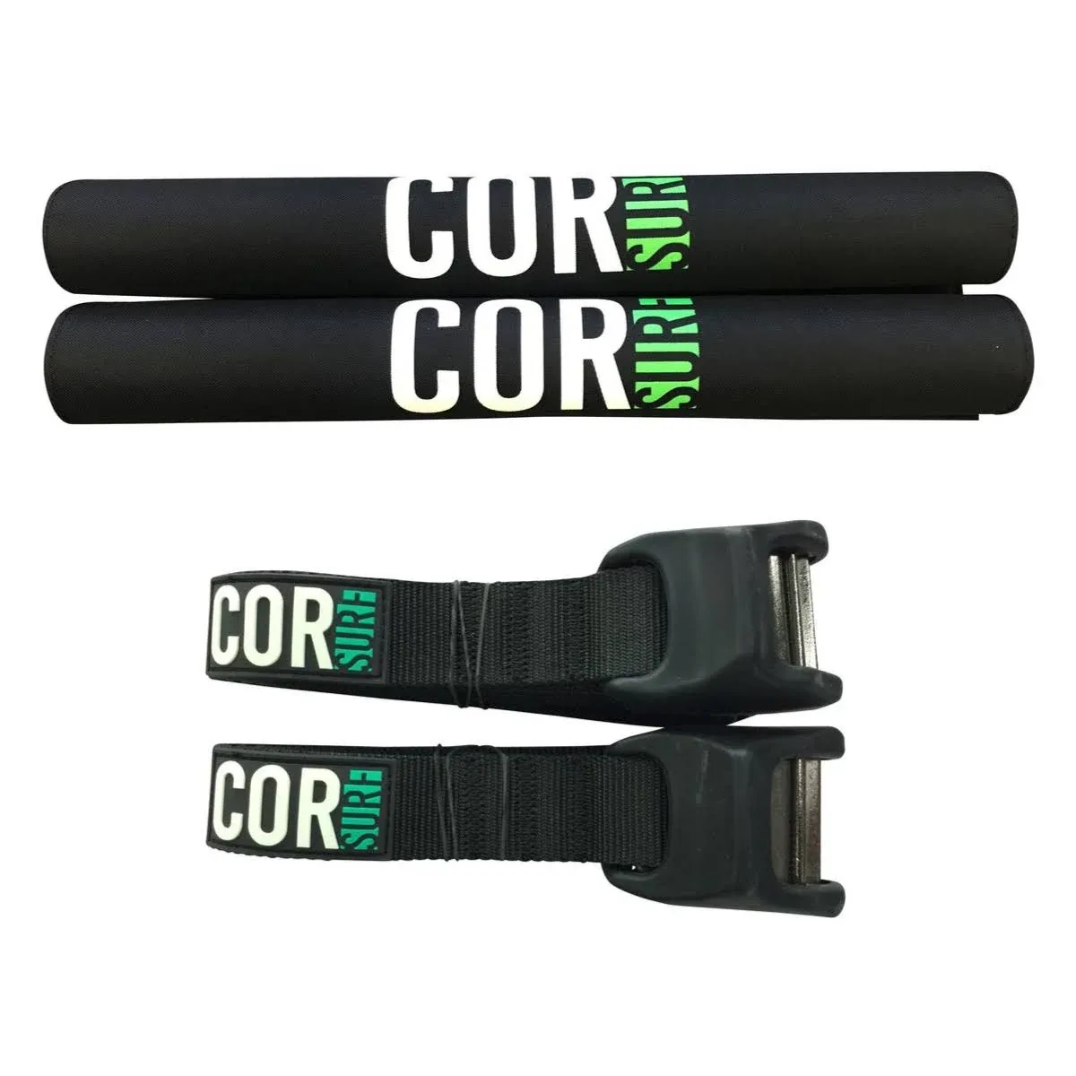 Cor Surf Roof Rack Pad with Premium No-Scratch Silicon Tie Down Strap for Surf ...