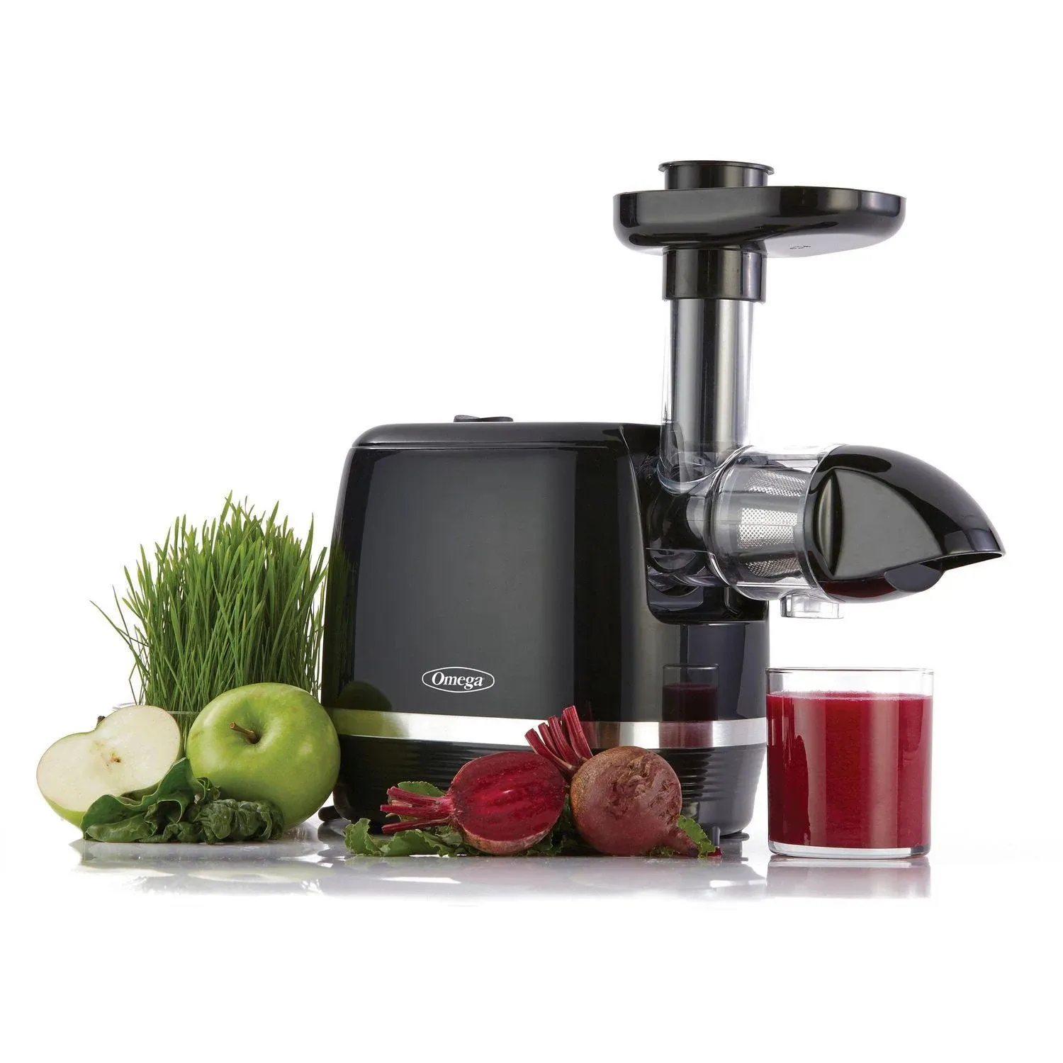 Omega Cold Press 365 Horizontal Compact Masticating Juicer, Red