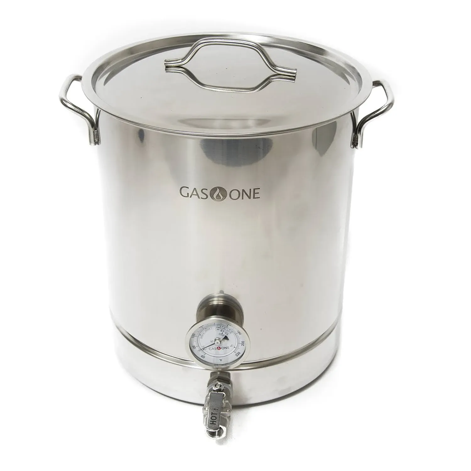 GasOne Brew Kettle, 40 QT/10 GALLON, Stainless Steel