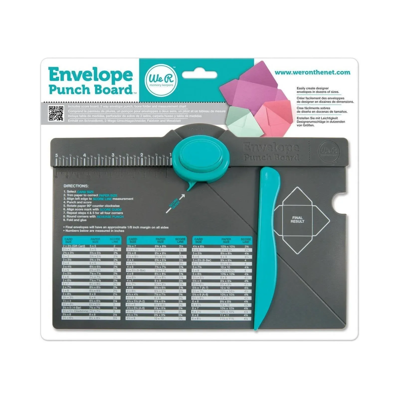 We R Memory Keepers - Envelope Punch Board