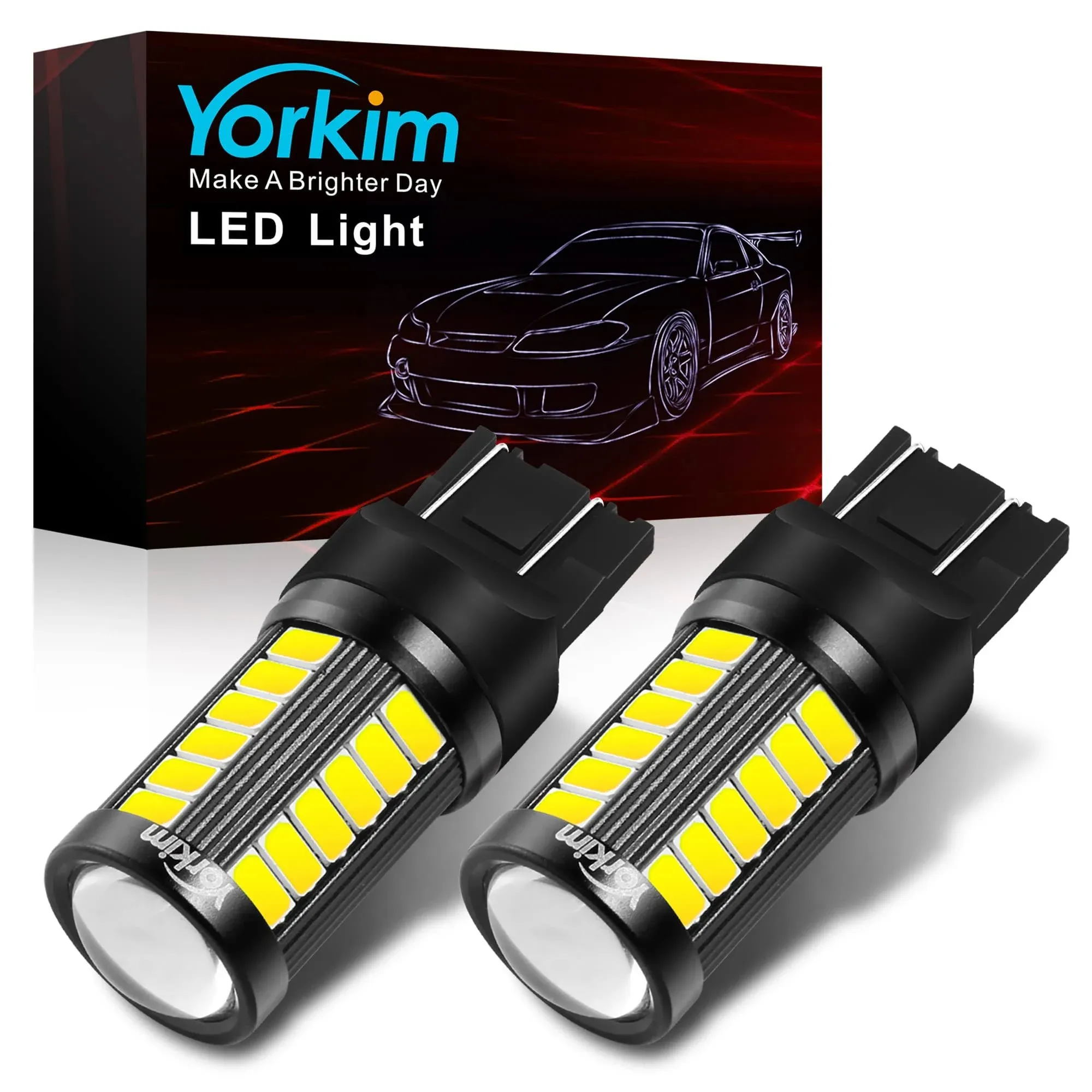 Yorkim 7440 Led Bulb Bright White Lights T20 Led Bulbs 7443 Led Bulbs 7441 Le...