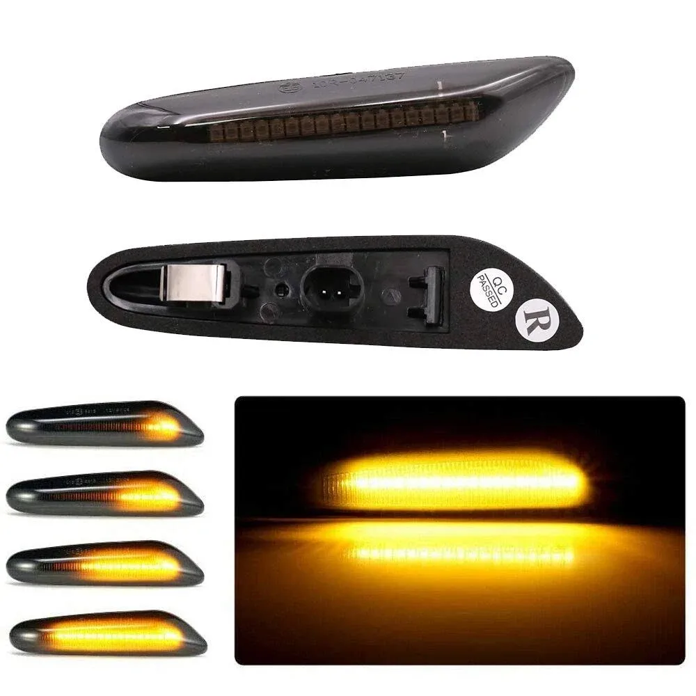 For BMW E46 E90 E60 E82 E88 Dynamic LED Side Marker Blinker Turn Signal Light