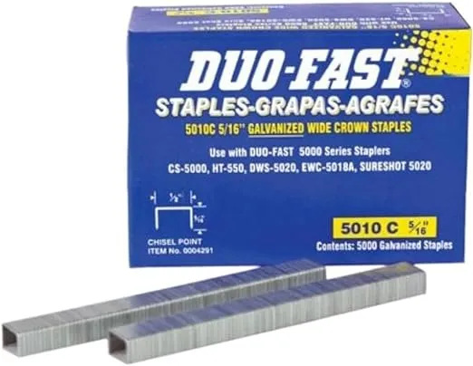 Duo-Fast 5010C - 5/16-Inch x 20 Gauge Chisel Staples