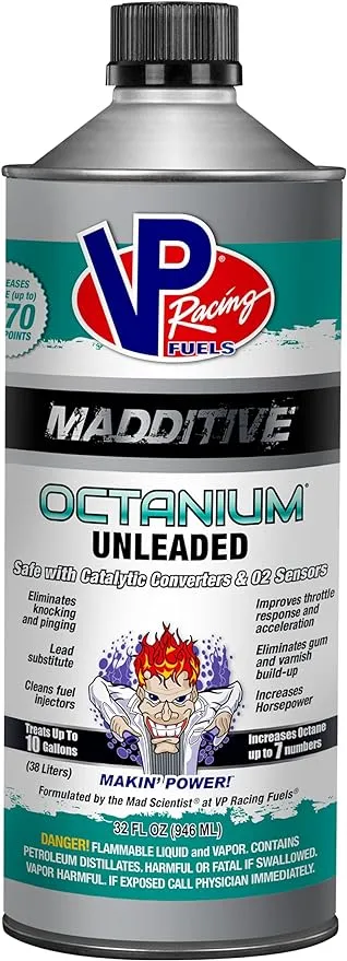 VP Racing Fuels 29505, Madditive Octanium Unleaded Octane Booster - Quart