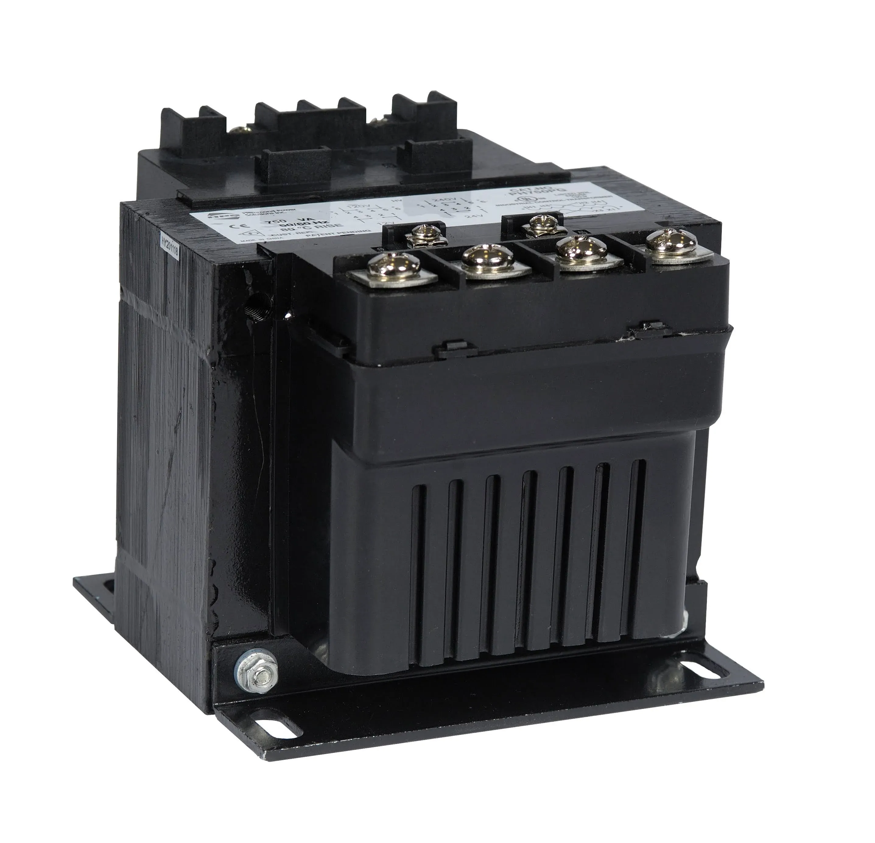 Hammond Power Solutions PH100MLI 1 Phase Copper Industrial Control Transformer 480/240 Volt 460/230/208 Volt 440/220/200 Volt Primary 120/25 Volt 115/24 Volt 110/23 Volt Secondary 100 VA HPS Imperator