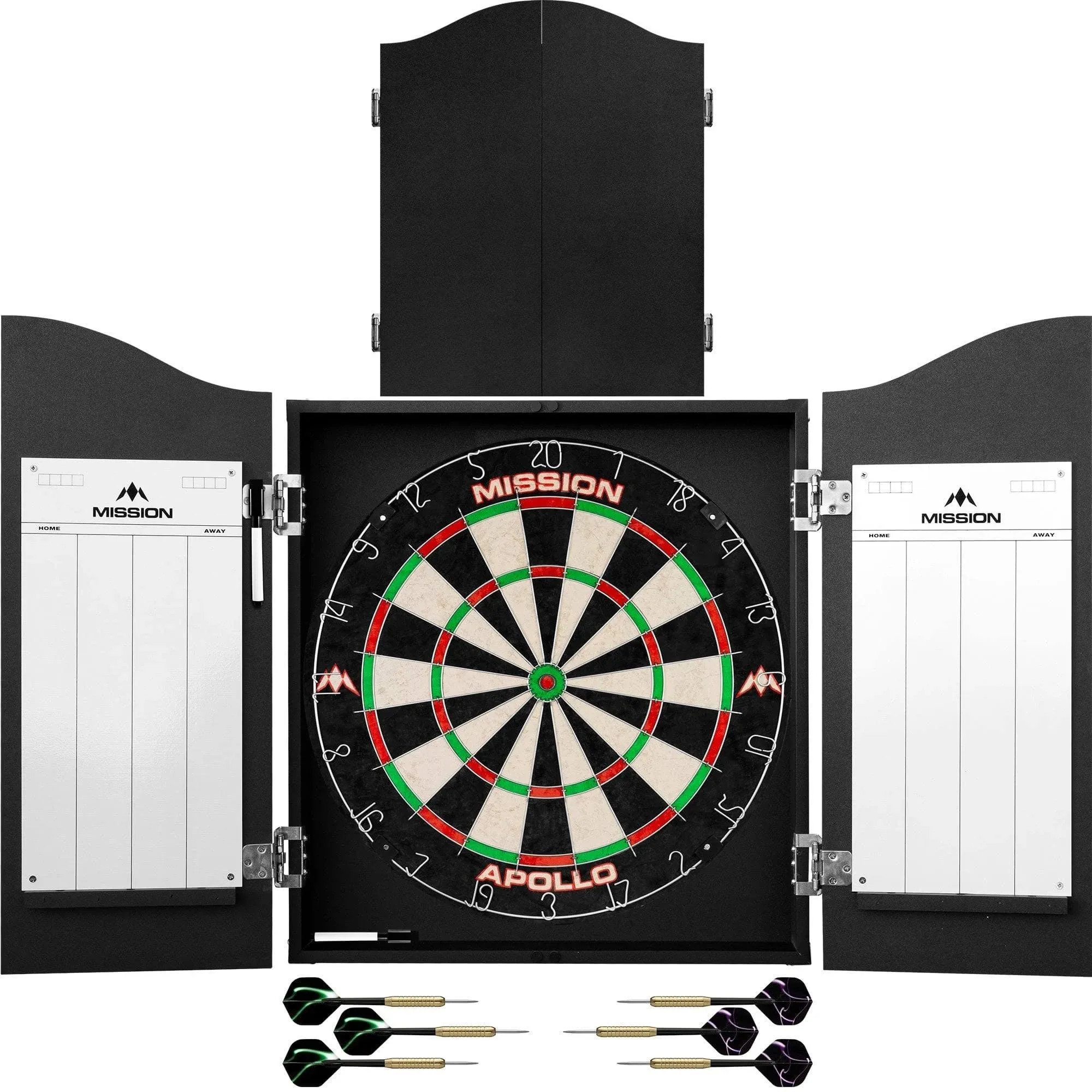 Mission Darts Home Centre | Complete Darts Package Including Apollo Dartboard ...