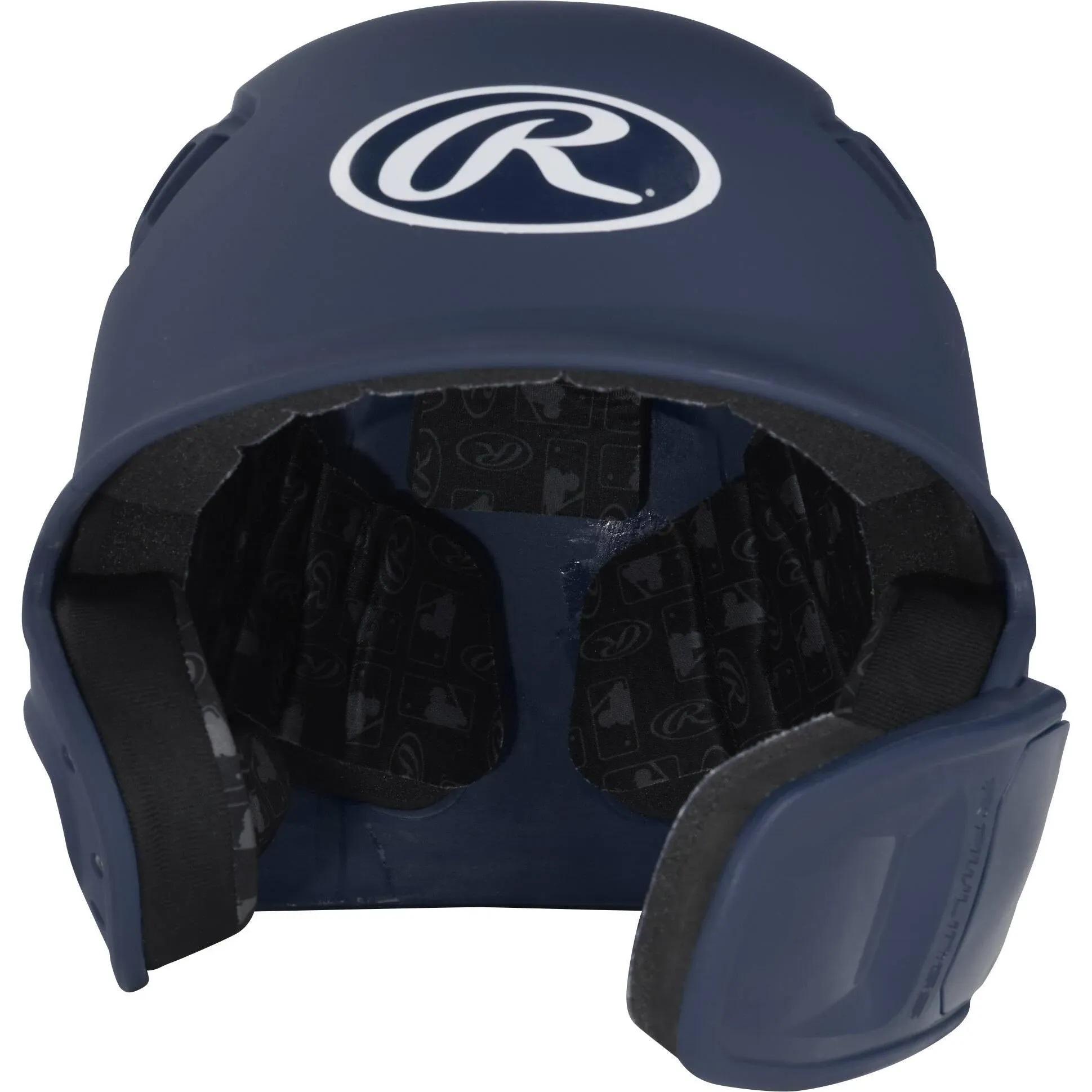 Rawlings R16 Reverse Matte Junior Batting Helmet in Navy