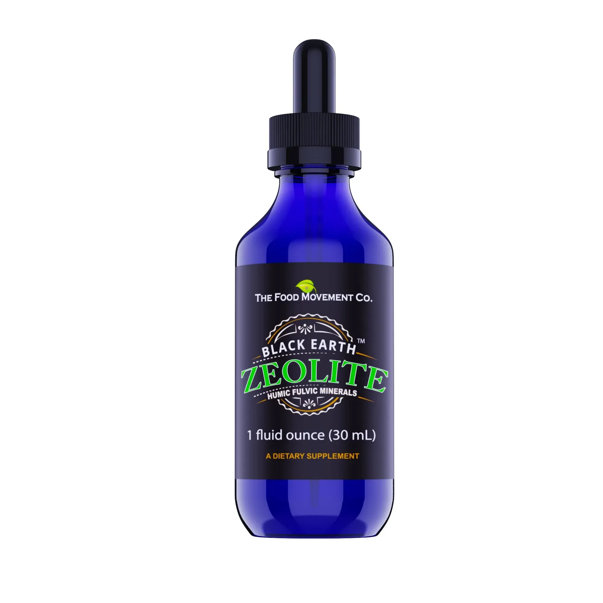 The Food Movement Black Earth Zeolite, 1 oz.