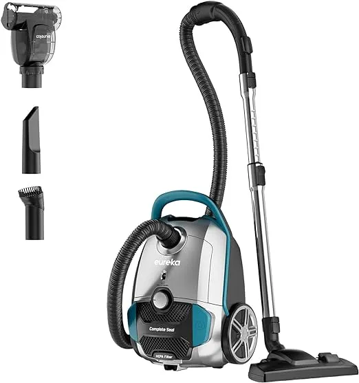 Eureka NEN170 Bagged Canister Vacuum,Teal/Silver