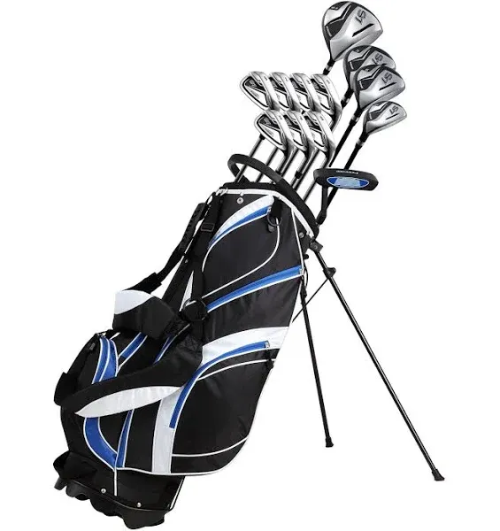 Precise S7 Men’s Right Handed Complete Golf Club Set Regular Black/Blue