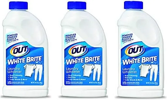 Out! White Brite Laundry Whitener Powder, 1 lb 12 Ounce, 3 Bottles