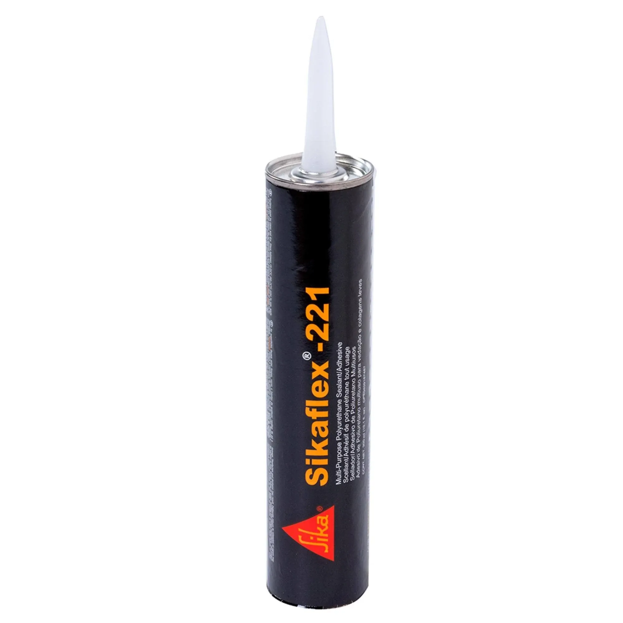 Sika Sikaflex 221 Multi-Purpose Polyurethane Sealant-Adhesive - 10.3oz(300ml) Cartridge - Aluminum Gray