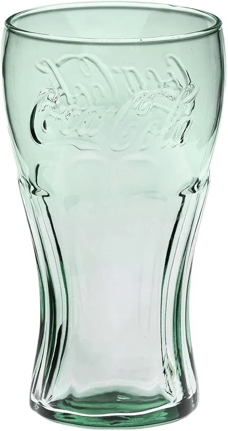 Classic Coca-Cola Glass in Georgia Green 17.2oz/510ml Coke Glass