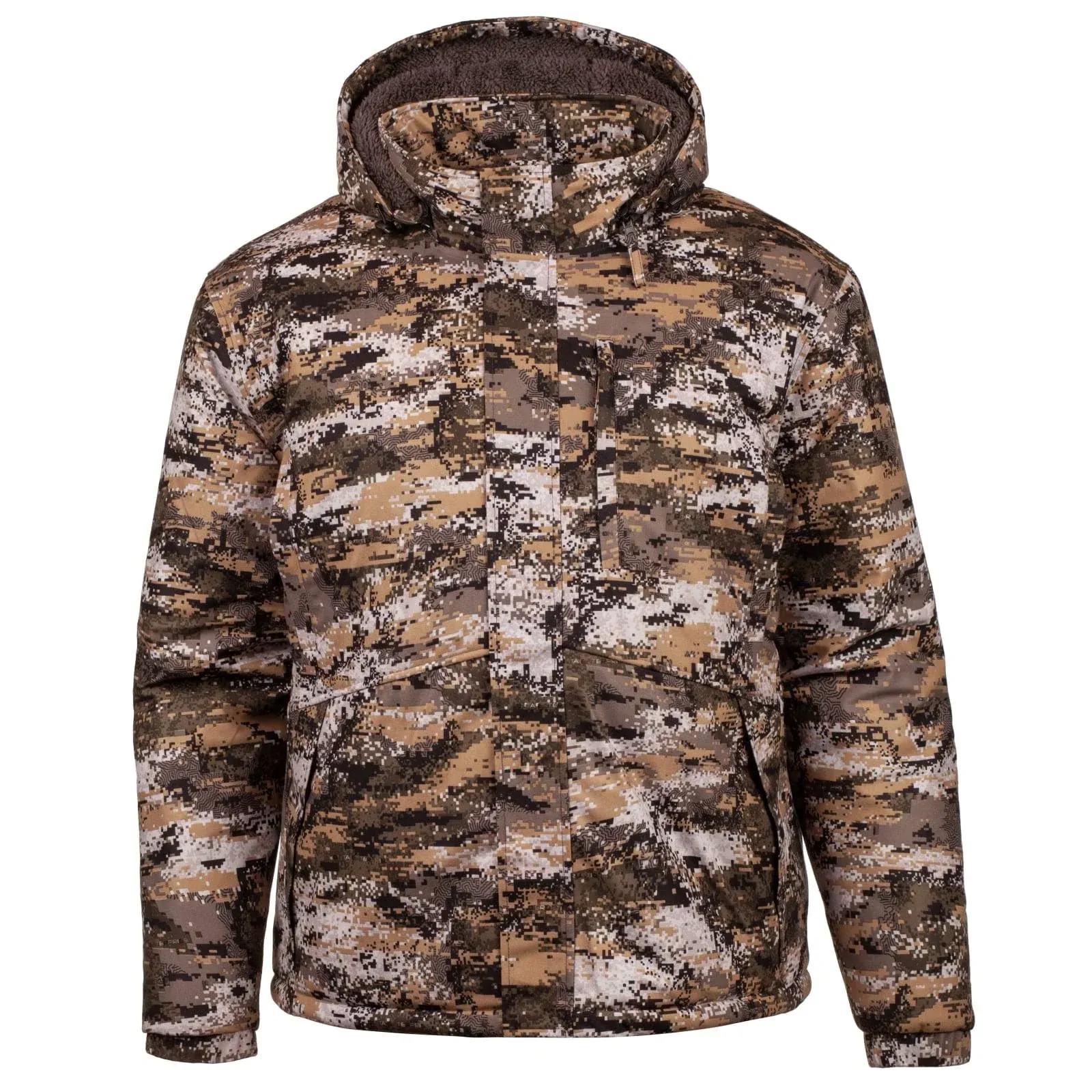 Huntworth Men's Fairbanks Heavyweight Waterproof Hunting Jacket, Large, Disruption