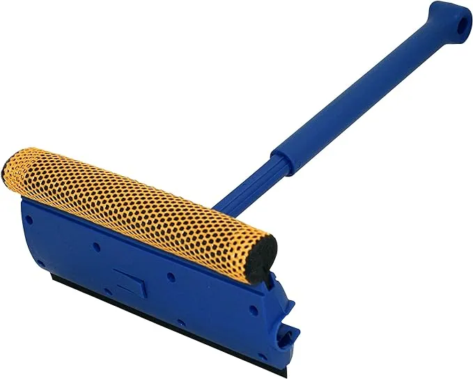 Rain-X® Collapsible Car Window Windshield squeegee, Compact 8 inch pole with Long Extension pole for Car, RV, Home Cleaning, and collapses to store, 9438X