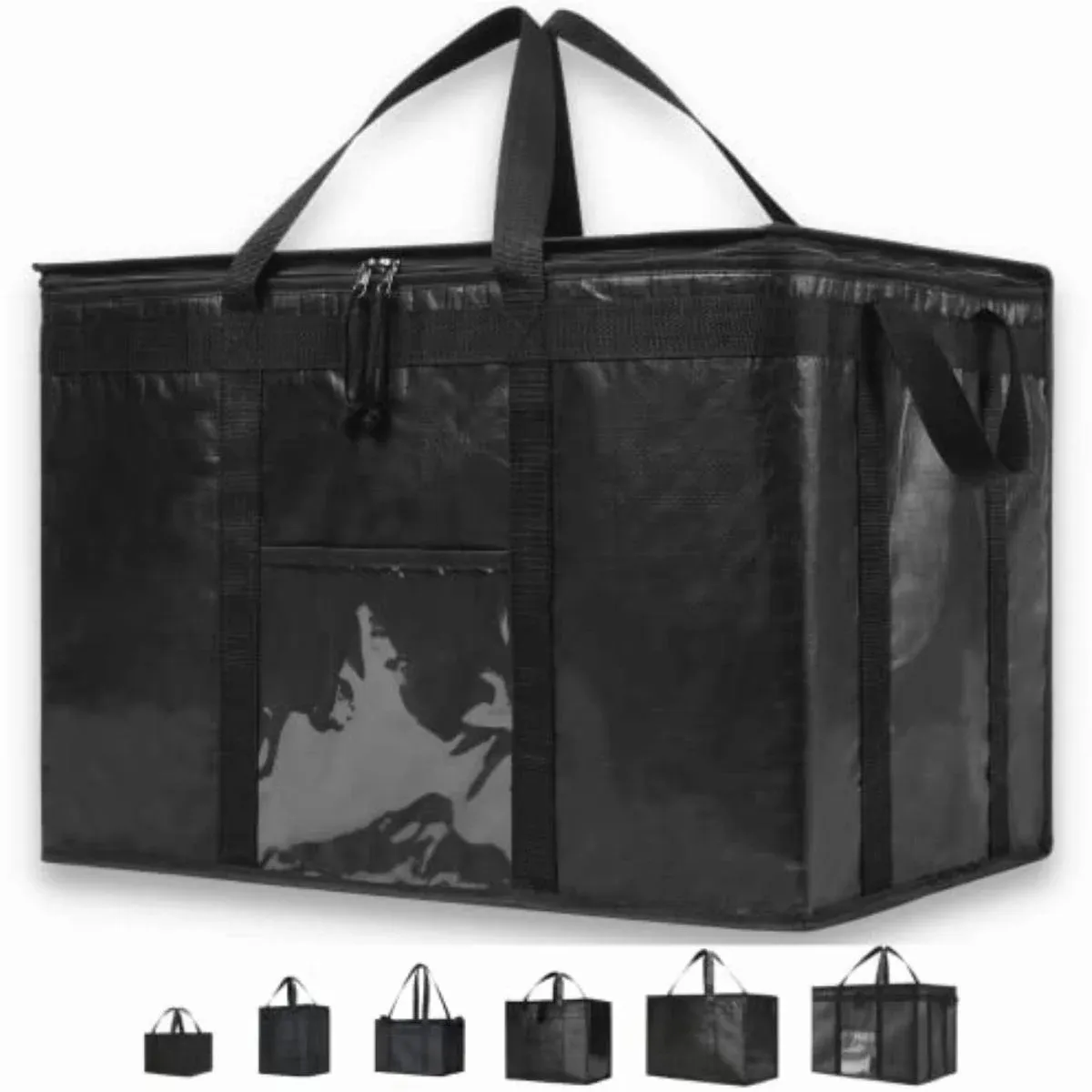 PRO XXXL Insulated Cooler Bag - Black 1pack - Commercial Grade Heavy-Duty