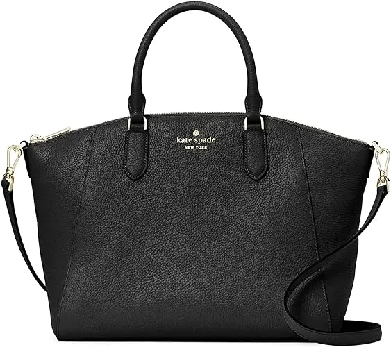 NWT Kate Spade Parker Satchel Black Leather Bag