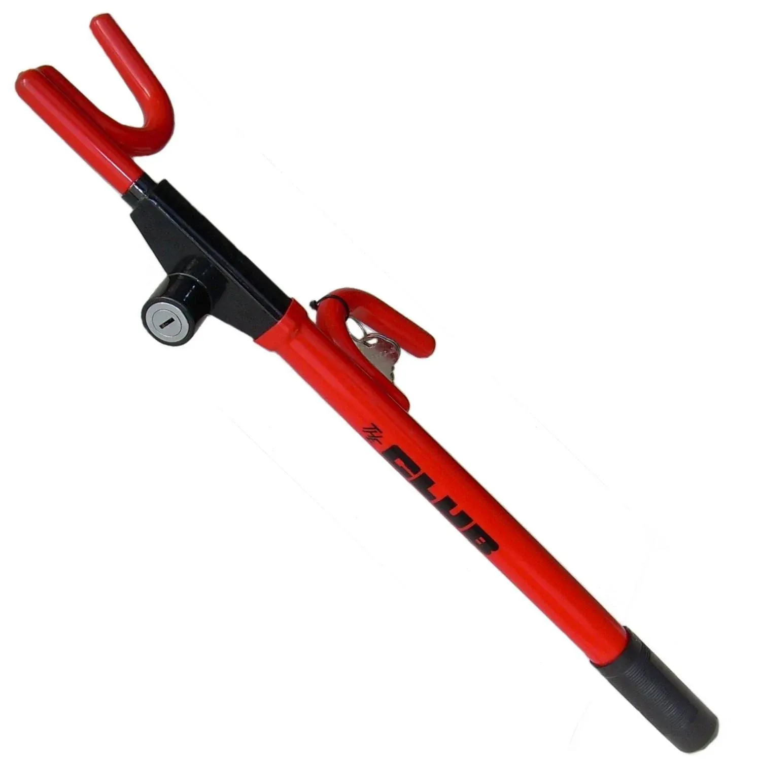 Winner Intl.  THE CLUB Car Steering Wheel Lock Red - Vintage - WITH 1 KEY!