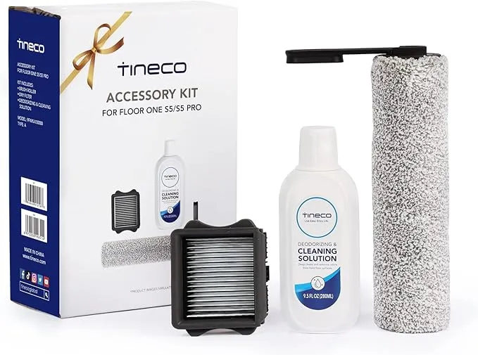 Tineco Floor One S5 and Floor One S5 Pro Replacement HEPA Assembly & Brush Roller & 280ml Solution Set (S5 & S5 Pro Only)