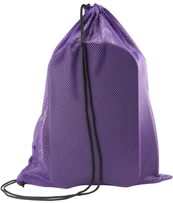 Sporti Mesh Bag With Zipper Pocket - Purple | Polyester - Swimoutlet.com