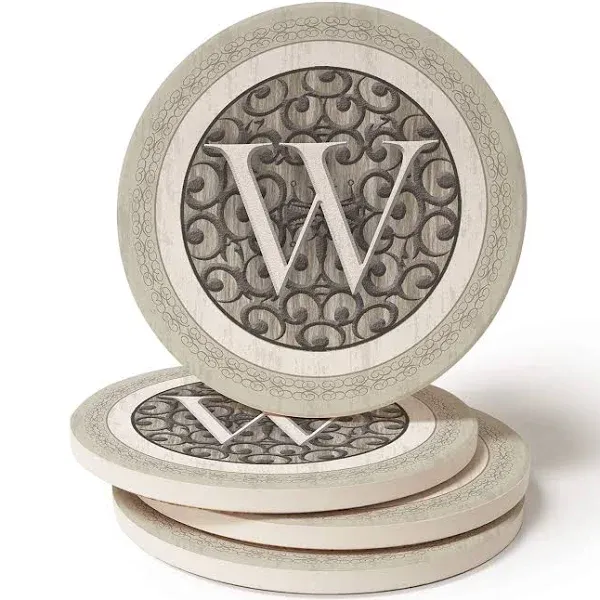 CoasterStone Monogram W Coasters